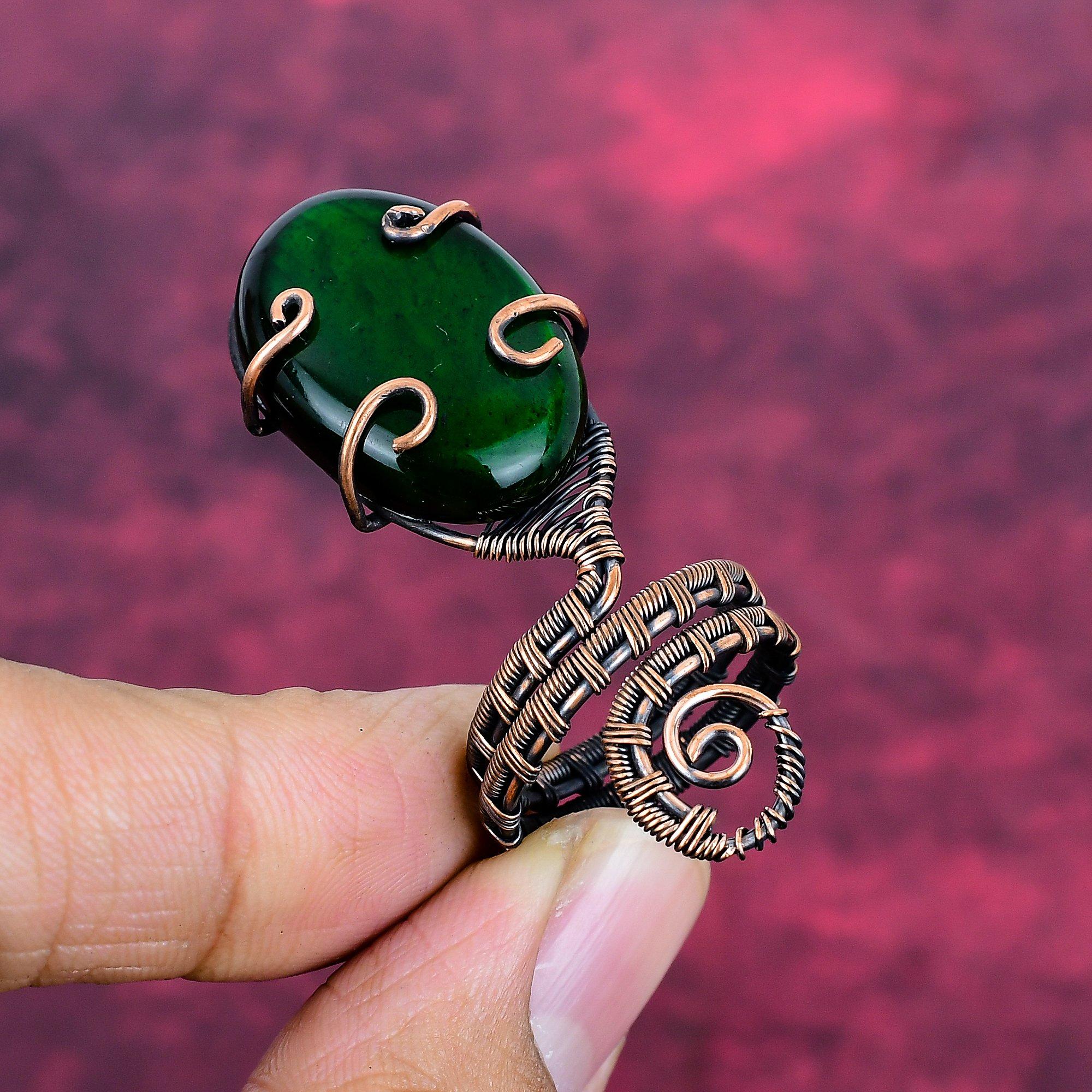 Green Fire Labradorite Ring Adjustable Ring Copper Wire Wrapped Gemstone Jewelry Adjustable
Green Fire Labradorite Ring Adjustable Ring Copper Wire Wrapped Gemstone Jewelry Adjustable
