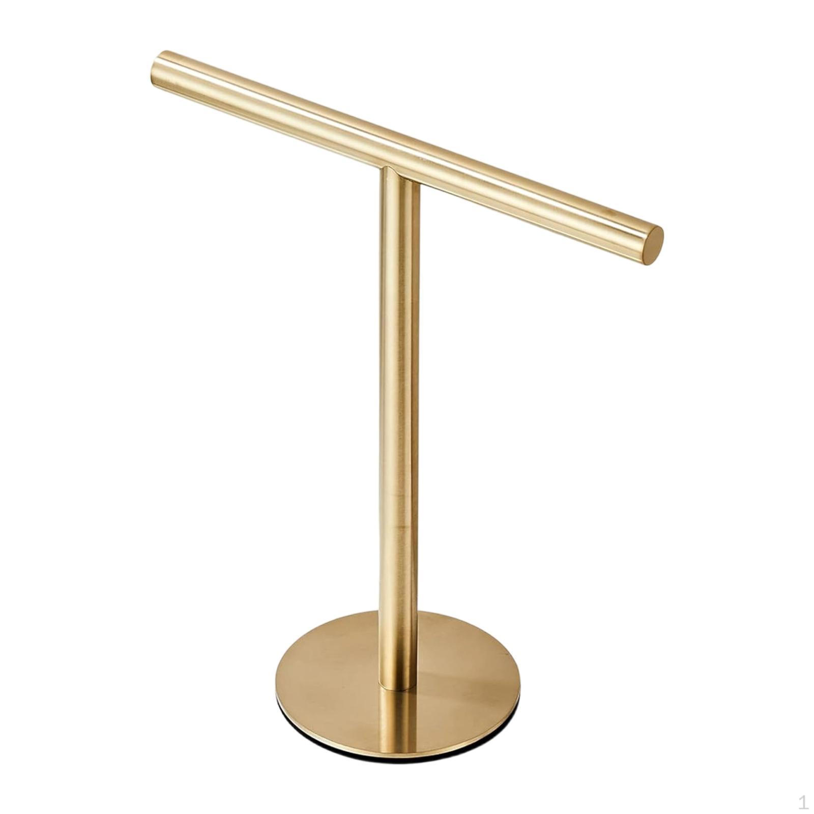 Countertop Towel Rack Jewelry Storage Stand Decorative T Shape Multipurpose Hand Holder for Gold Round
Countertop Towel Rack Jewelry Storage Stand Decorative T Shape Multipurpose Hand Holder for Gold Round