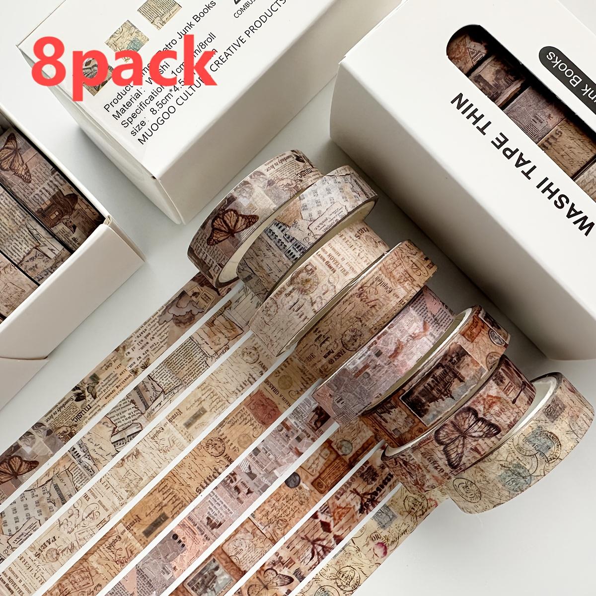 8 Rolls/set Retro Style Paper Tape lattice hand tent tape small floral hand tent tape decorative material sticker
8 Rolls/set Retro Style Paper Tape lattice hand tent tape small floral hand tent tape decorative material sticker