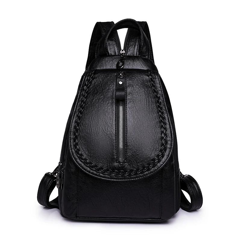 High Quality Soft Leather Women Backpack Ladies Shoulder Bag Luxury Designer Casual Daypack Knapsack Sac A Dos Girl Mochilas чёрный
High Quality Soft Leather Women Backpack Ladies Shoulder Bag Luxury Designer Casual Daypack Knapsack Sac A Dos Girl Mochilas чёрный