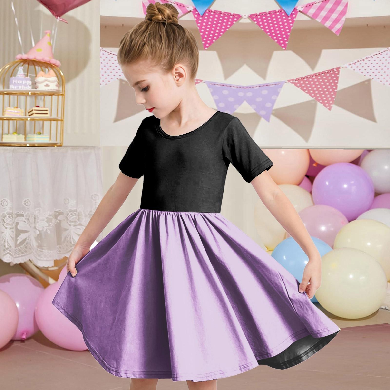 Летнее платье для девочек, платье для малышей, однотонное повседневное платье-футболка с коротким рукавом А-силуэта 130
Летнее платье для девочек, платье для малышей, однотонное повседневное платье-футболка с коротким рукавом А-силуэта 130