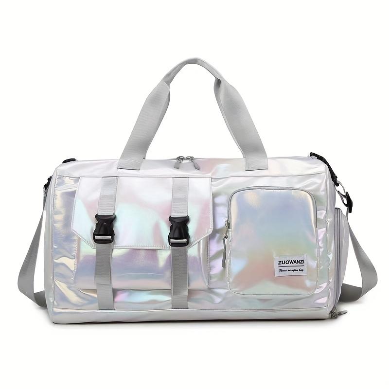 Large Capacity Iridescent Nylon Gym Bag Dry Wet Separation Sports Duffle Bag Swimming Training Travel Handbag Fitness Tote срібний
Large Capacity Iridescent Nylon Gym Bag Dry Wet Separation Sports Duffle Bag Swimming Training Travel Handbag Fitness Tote срібний