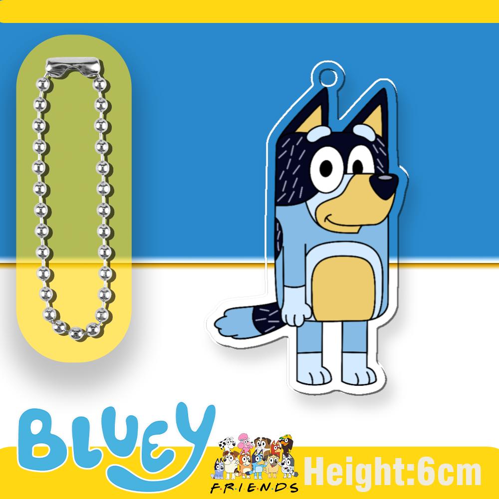 New Kawaii Bluey Cute Acrylic Keychain Pendant Anime Animation Figure Peripheral Keyring Boy and Girl Hildren s Keyring Gift
New Kawaii Bluey Cute Acrylic Keychain Pendant Anime Animation Figure Peripheral Keyring Boy and Girl Hildren s Keyring Gift