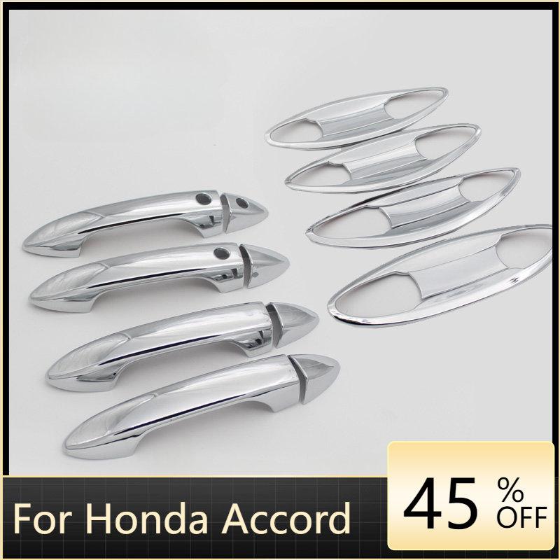 Для Honda Accord, накладки на ручки автомобиля, подсветка дверей, хромированный Стайлинг, автомобильные аксессуары, декоративные аксессуары 2014
Для Honda Accord, накладки на ручки автомобиля, подсветка дверей, хромированный Стайлинг, автомобильные аксессуары, декоративные аксессуары 2014