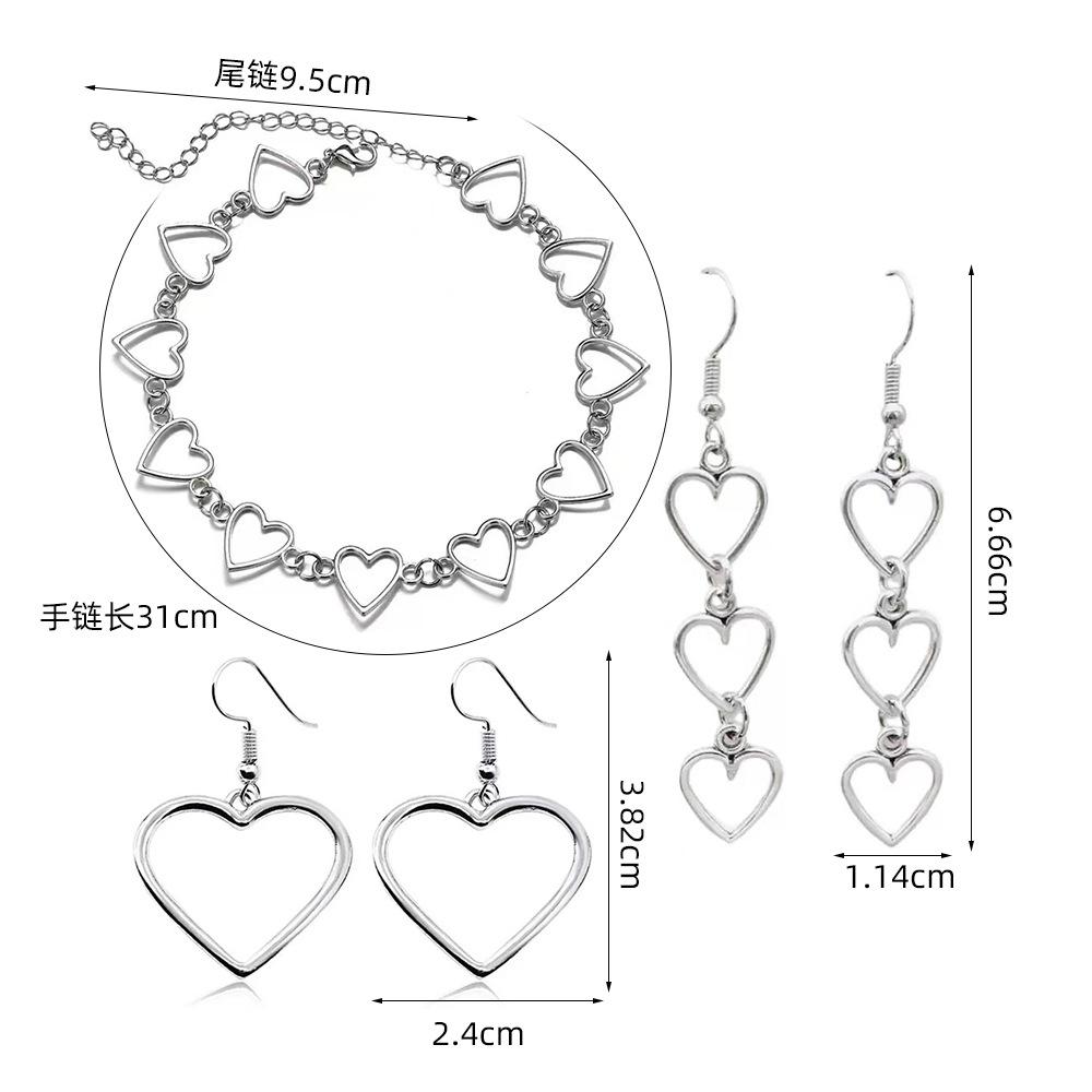 Hollow Heart Shape Necklace Set for Women , Minimalist Cool Style , Light Jewelry Set with Necklace Earrings Bracelet heart shaped jewelry set
Hollow Heart Shape Necklace Set for Women , Minimalist Cool Style , Light Jewelry Set with Necklace Earrings Bracelet heart shaped jewelry set