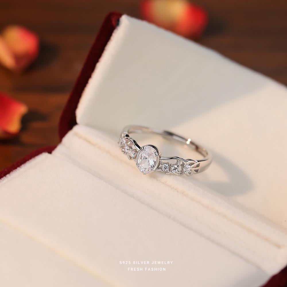 Real 925Sterling Silver Rings For Women Wedding Party Jewelry Temperament Openwork Oval CZ Opening Ring Fine Jewelry срібний
Real 925Sterling Silver Rings For Women Wedding Party Jewelry Temperament Openwork Oval CZ Opening Ring Fine Jewelry срібний