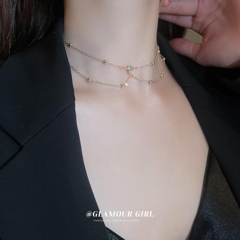 Fashion diamond-encrusted round bead chain necklace, European and American exaggerated atmospheric body chain, personalized design creative
Fashion diamond-encrusted round bead chain necklace, European and American exaggerated atmospheric body chain, personalized design creative