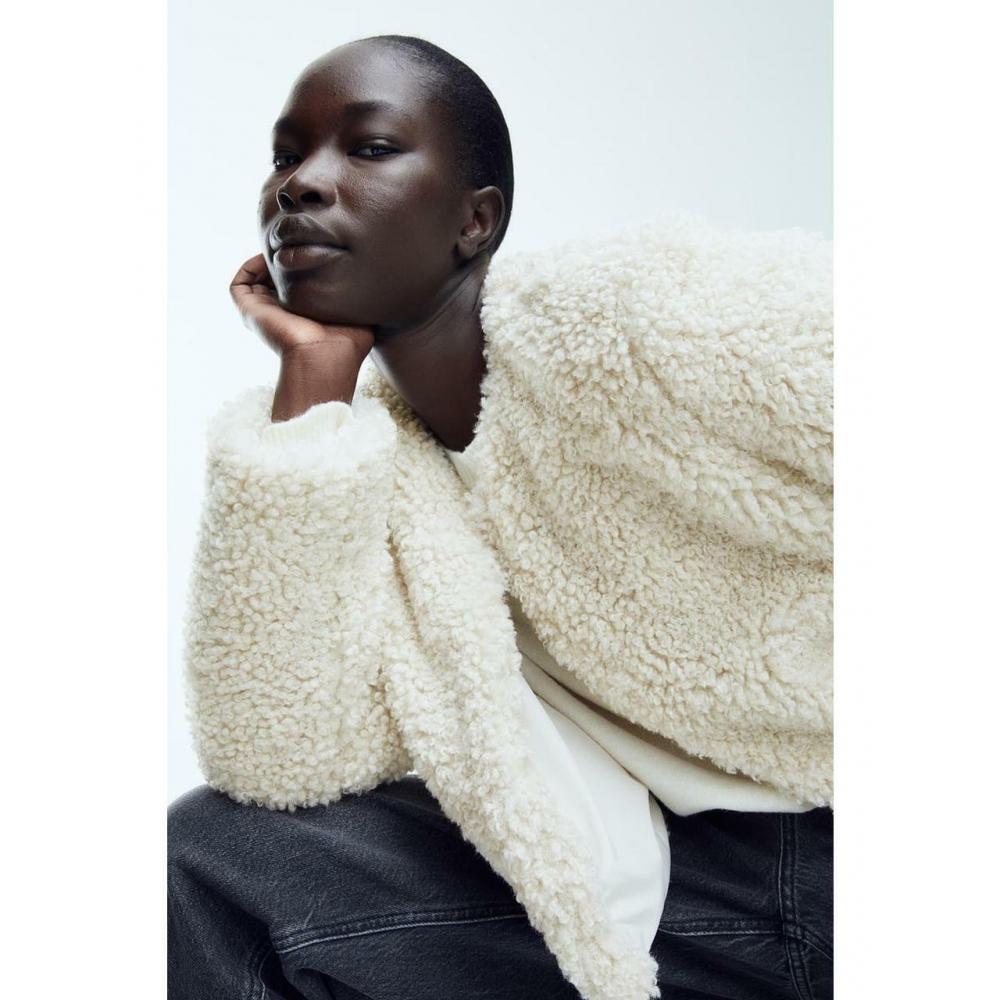 Короткая куртка-тедди HM светло-бежевая 1198798001
Короткая куртка-тедди HM светло-бежевая 1198798001