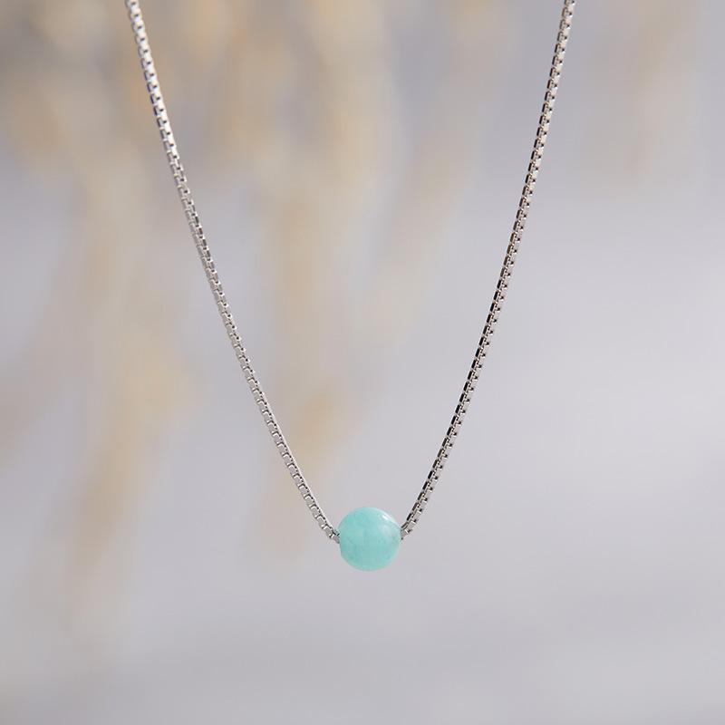 S925 Sterling Silver Natural Agate Green Gold Tianhe Stone Colored Treasure Necklace Women S Niche Design Three-Color Round Bead Pendant
S925 Sterling Silver Natural Agate Green Gold Tianhe Stone Colored Treasure Necklace Women S Niche Design Three-Color Round Bead Pendant