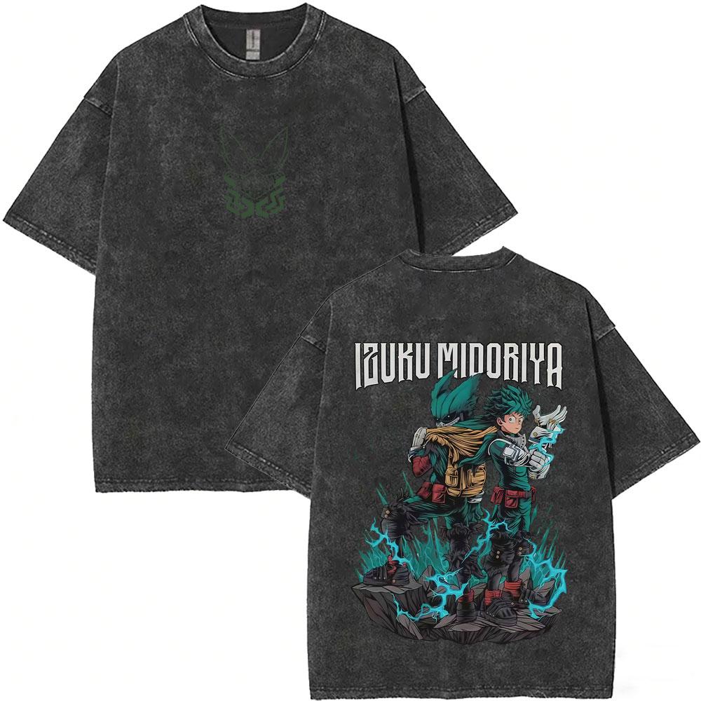 Anime My Hero Academia Midoriya Izuku Vintage Washed Tshirt Men Women Cartoon Harajuku Tshirts Mens Retro Oversized T Shirts S
Anime My Hero Academia Midoriya Izuku Vintage Washed Tshirt Men Women Cartoon Harajuku Tshirts Mens Retro Oversized T Shirts S