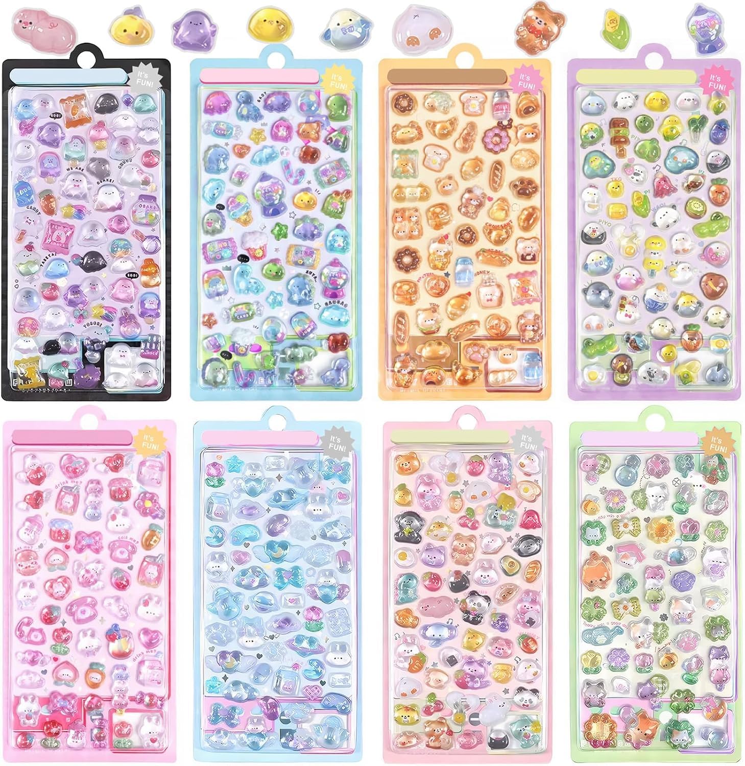 Chaojibao 3D Stickers 8 Sheets Glittery Embossed Reward Stickers for Girls Notebooks Water Bottles Phone Decorations Craft Supplies Gifts Hollow
Chaojibao 3D Stickers 8 Sheets Glittery Embossed Reward Stickers for Girls Notebooks Water Bottles Phone Decorations Craft Supplies Gifts Hollow