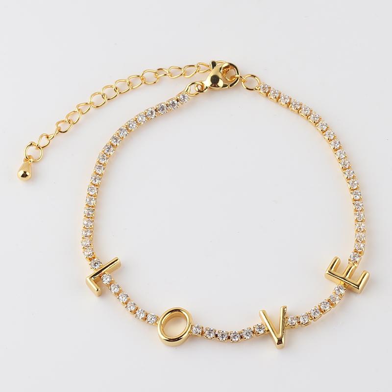 Letter Micro Pave Cubic Zircon Tennis Chain Love Necklaces for Women Crystal Gold Chokers Statement Jewelry
Letter Micro Pave Cubic Zircon Tennis Chain Love Necklaces for Women Crystal Gold Chokers Statement Jewelry