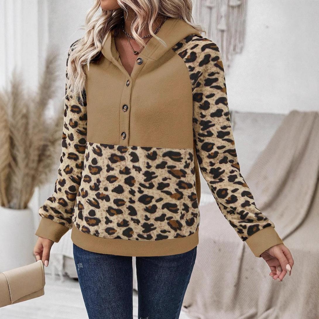 Women s Leopard Print Long Sleeve Hoodie - Trendy European & American Autumn Fashion XL хаки
Women s Leopard Print Long Sleeve Hoodie - Trendy European & American Autumn Fashion XL хаки