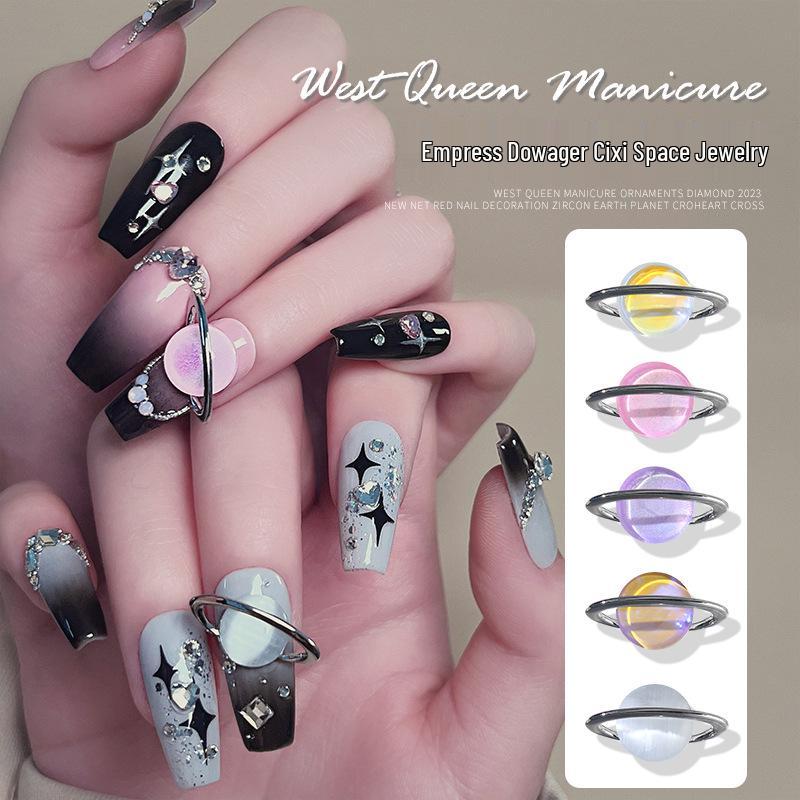 Vivienne Westwood Saturn Rhinestone Nail Art Accessories - Light Luxury & Super Shiny Nail Decorations.
Vivienne Westwood Saturn Rhinestone Nail Art Accessories - Light Luxury & Super Shiny Nail Decorations.