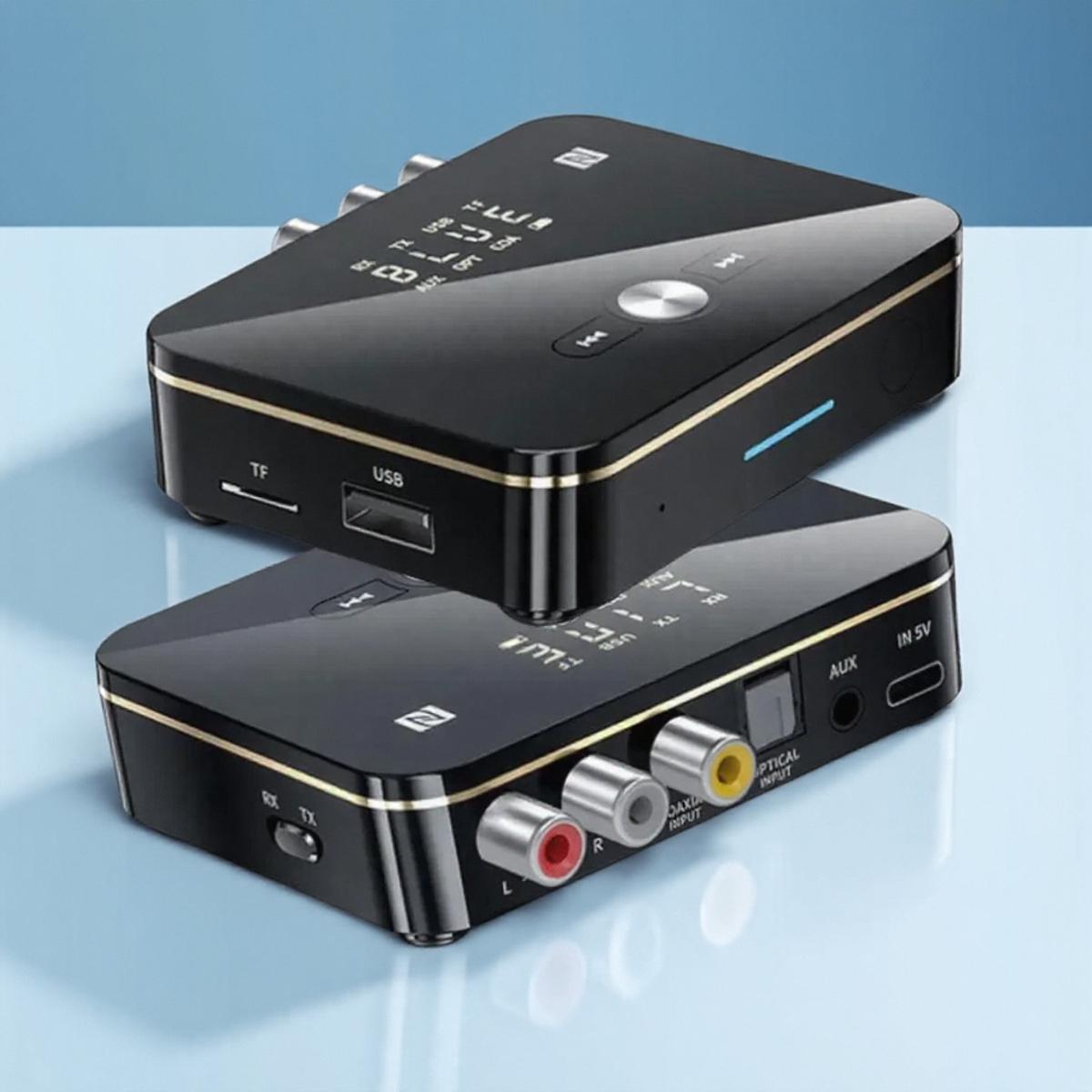 Bluetooth 50 Transmitter Receiver Wireless Audio Adapter for TV Home Stereo Car PC MP3 Player High Quality Connection чорний
Bluetooth 50 Transmitter Receiver Wireless Audio Adapter for TV Home Stereo Car PC MP3 Player High Quality Connection чорний