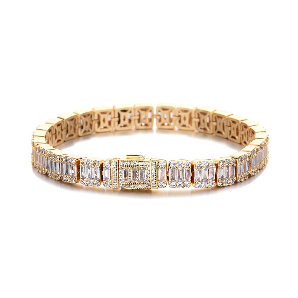 European and American jewelry 1mm flip buckle mixed zircon rock sugar chain trendy versatile exquisite necklace men and women the same style Bracelet 7inch (length about 18cm)
European and American jewelry 1mm flip buckle mixed zircon rock sugar chain trendy versatile exquisite necklace men and women the same style Bracelet 7inch (length about 18cm)