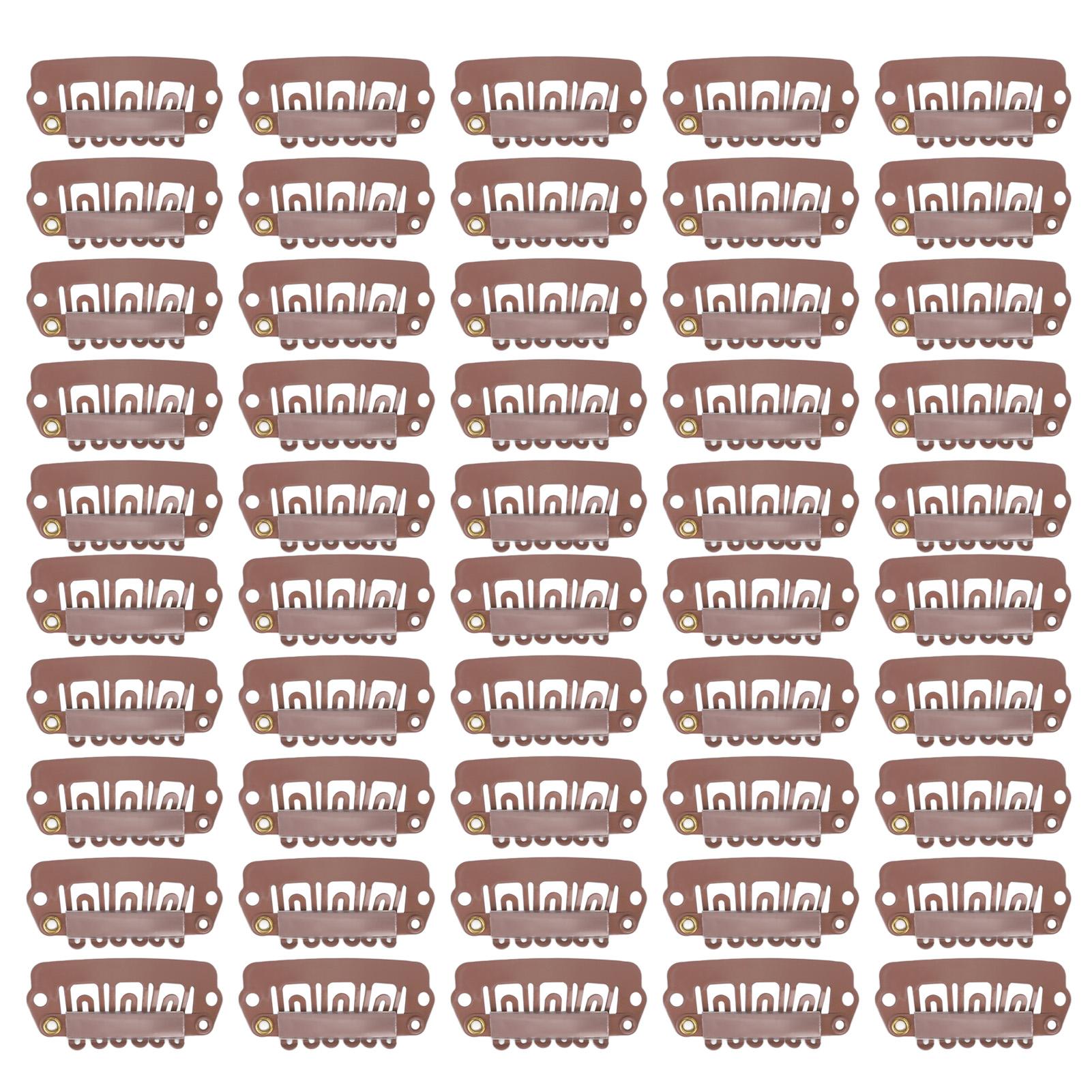50pcs 6 Tips 6 Teeth Wig Snap Clip Metal Stainless Steel Hair Grips for Wigs Hair Extension Light светло-коричневого
50pcs 6 Tips 6 Teeth Wig Snap Clip Metal Stainless Steel Hair Grips for Wigs Hair Extension Light светло-коричневого