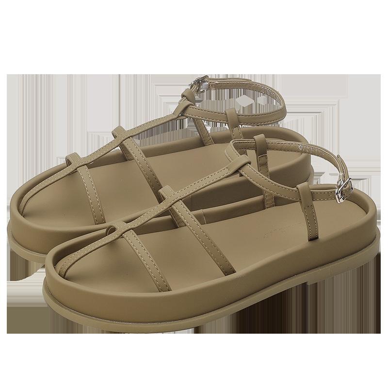 Customized platform Roman sandals women s 2025 new round head niche open-toe one-word buckle beach flats 40 хаки
Customized platform Roman sandals women s 2025 new round head niche open-toe one-word buckle beach flats 40 хаки