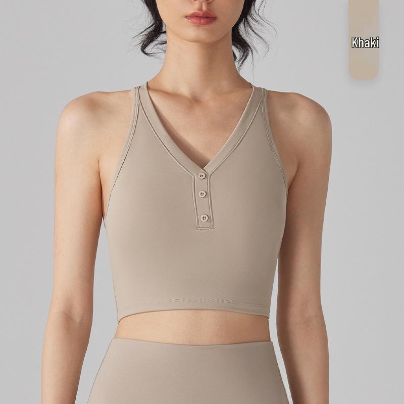 Антибактериальный спортивный бюстгальтер для йоги с V-образным вырезом и перекрещенной спинкой 5A с вкладышами для груди S
Антибактериальный спортивный бюстгальтер для йоги с V-образным вырезом и перекрещенной спинкой 5A с вкладышами для груди S