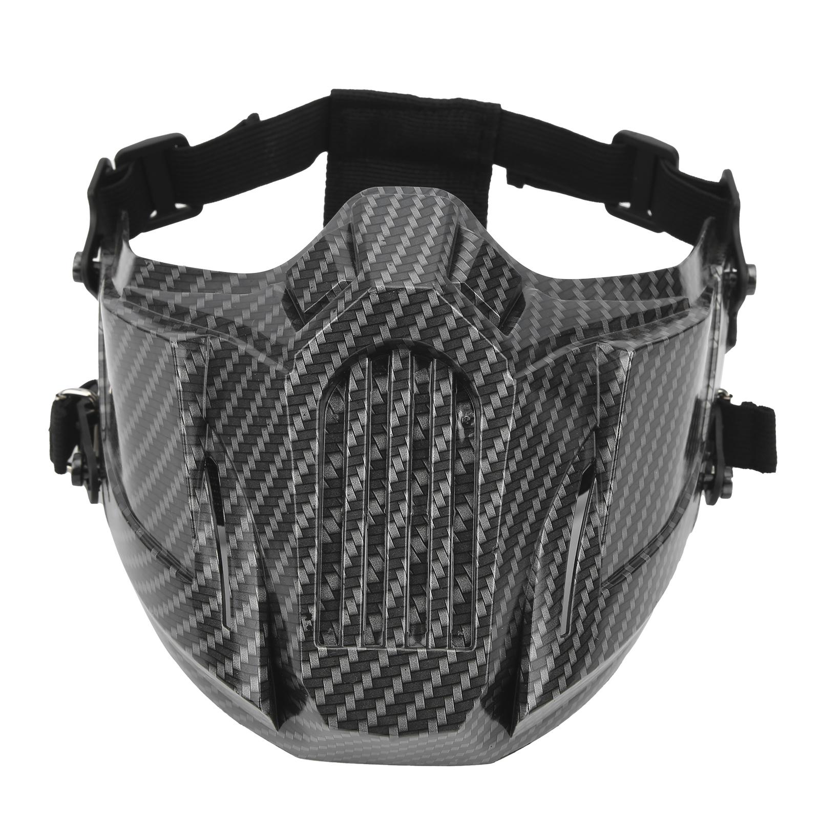 Skull Half Face Cover Guard Tactics Mouth Nose Protection Shield Carbon Fiber Texture for CS Outdoor Game
Skull Half Face Cover Guard Tactics Mouth Nose Protection Shield Carbon Fiber Texture for CS Outdoor Game