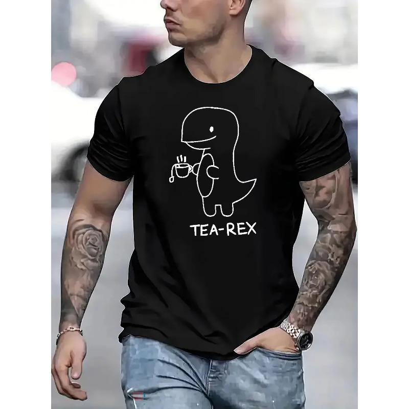 Creative Dinosaur Letter Pattern Print Men S Fashion Trendy Round Neck Short Sleeve T-Shirt, Casual And Comfortable Lightweight Summer Top S чёрный
Creative Dinosaur Letter Pattern Print Men S Fashion Trendy Round Neck Short Sleeve T-Shirt, Casual And Comfortable Lightweight Summer Top S чёрный