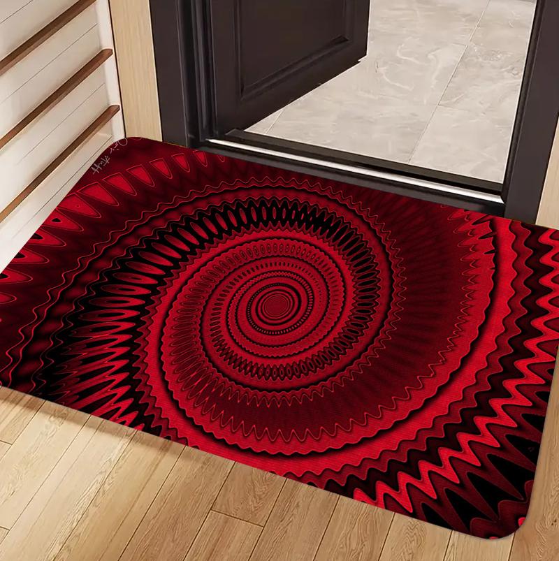 Trippy Red Black Spiral Optical Illusion Non-slip Carpet Rugs Door Mat for Entryway Livingroom Home Decoration 40cm x 60cm
Trippy Red Black Spiral Optical Illusion Non-slip Carpet Rugs Door Mat for Entryway Livingroom Home Decoration 40cm x 60cm