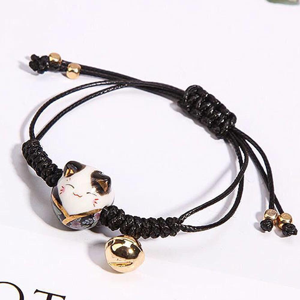 Ceramics Cat Transfer Lucky Bell Fashion Jewelry Red Rope Bracelet Zodiac Hand Rope Women Gifts
Ceramics Cat Transfer Lucky Bell Fashion Jewelry Red Rope Bracelet Zodiac Hand Rope Women Gifts