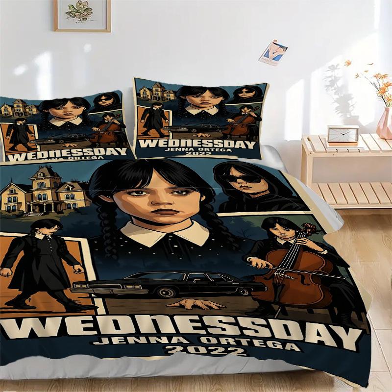 3pcs Wednesday Addams Duvet Cover Set, 1 Duvet Cover + 2 Pillowcases (No Insert), High-Definition Print, Home & Dorm Set yy251208065 135x200cm
3pcs Wednesday Addams Duvet Cover Set, 1 Duvet Cover + 2 Pillowcases (No Insert), High-Definition Print, Home & Dorm Set yy251208065 135x200cm