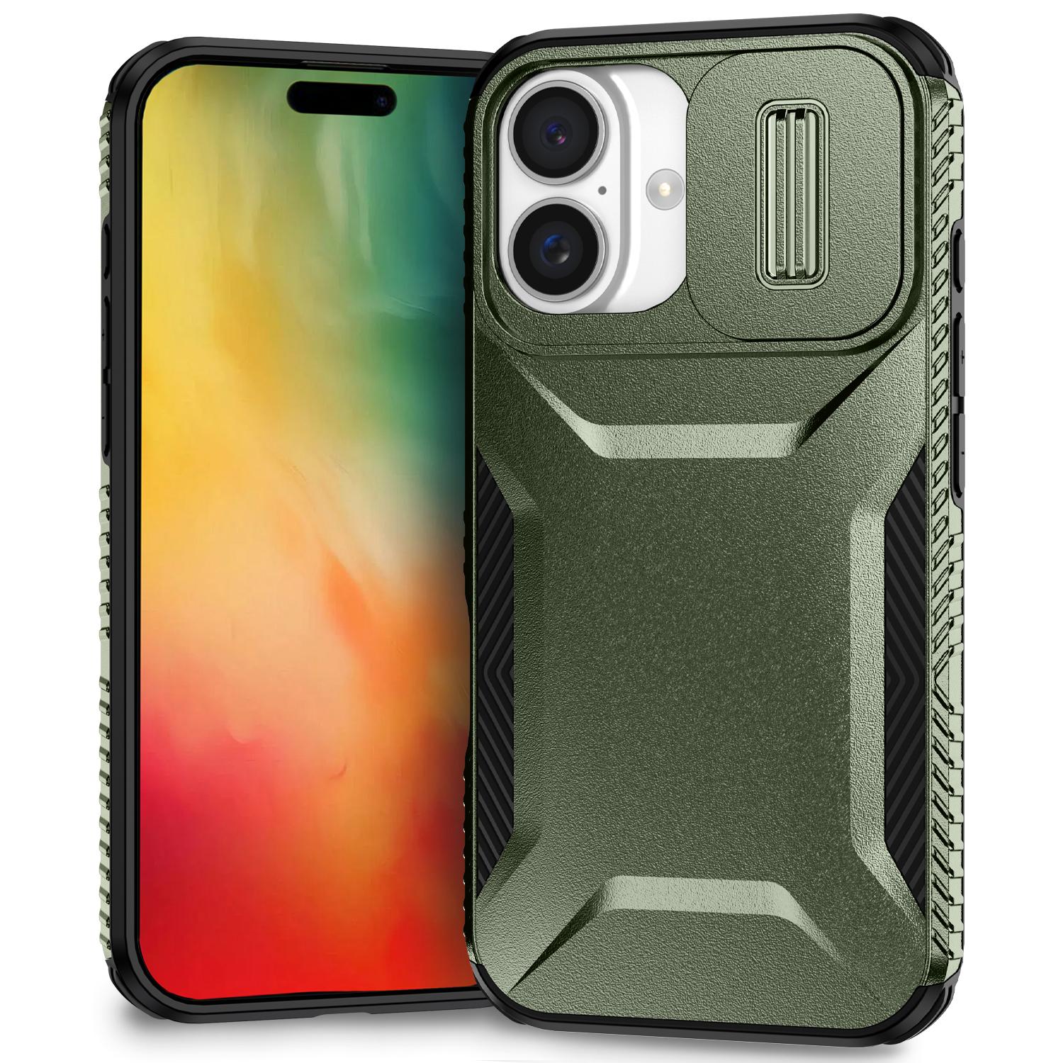 For iPhone 16 Case TPU+PC Phone Protector with Slide Lens Cover 
For iPhone 16 Case TPU+PC Phone Protector with Slide Lens Cover