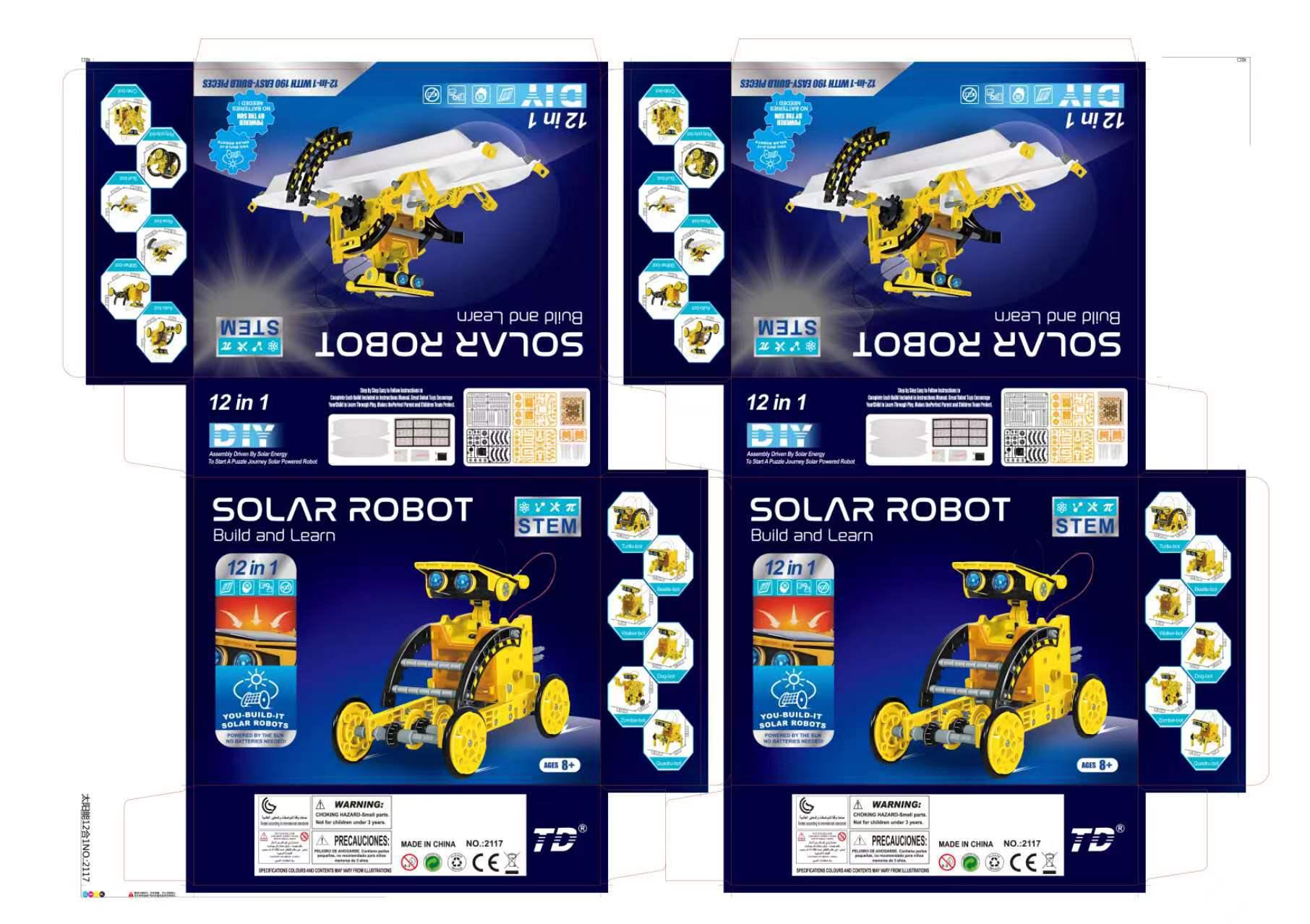 12-in-1 Solar Robot Science Kit: Educational DIY Toy for Kids
12-in-1 Solar Robot Science Kit: Educational DIY Toy for Kids