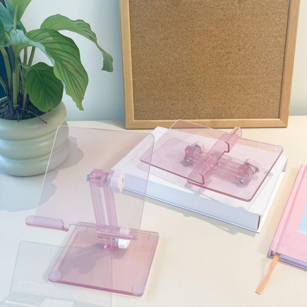 Portable Transparent Holder Anti-slip Folding Bracket Convenient Acrylic Tablet Stand Pad білий
Portable Transparent Holder Anti-slip Folding Bracket Convenient Acrylic Tablet Stand Pad білий