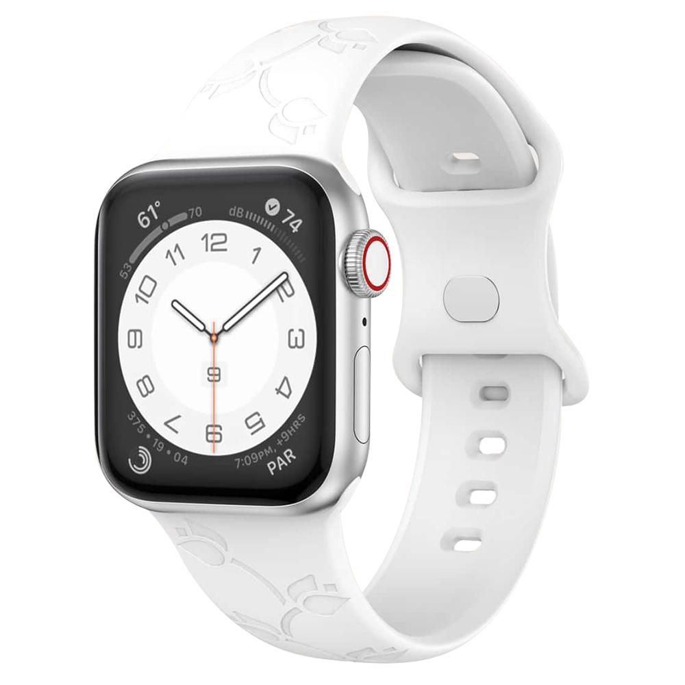 Watch Strap for Apple Watch Series 10 42mm/9 8 7 41mm/SE (2023) SE (2022) SE 6 5 4 40mm/3 2 1 38mm Silicone Band Engraved Watch Strap Wine Red
Watch Strap for Apple Watch Series 10 42mm/9 8 7 41mm/SE (2023) SE (2022) SE 6 5 4 40mm/3 2 1 38mm Silicone Band Engraved Watch Strap Wine Red