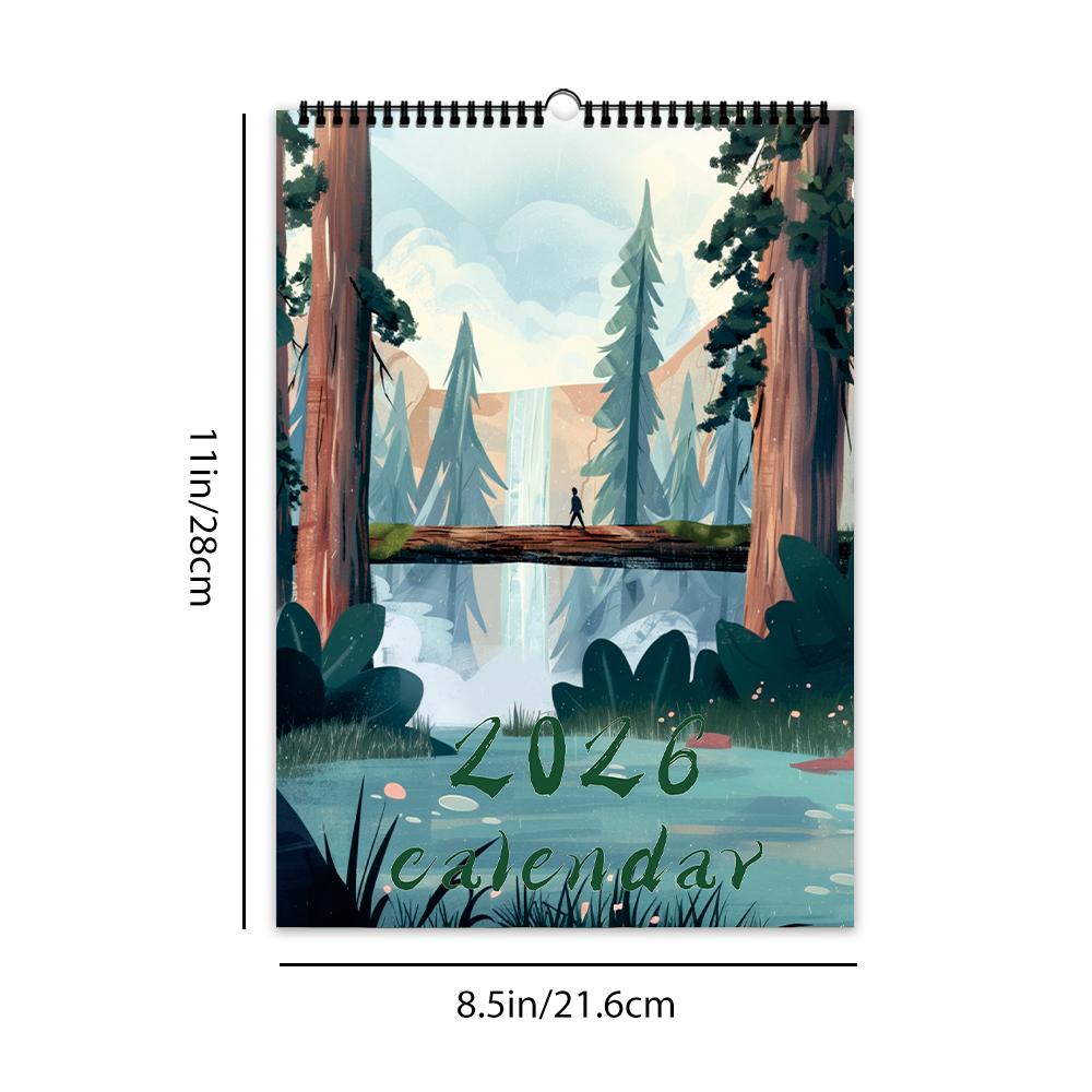 1 шт. Настенный календарь «Исцеляющий пейзаж 2026» - Мультяшная тематика, 12 разных дизайнов, Подходит в качестве подарков на Рождество, дни рождения
1 шт. Настенный календарь «Исцеляющий пейзаж 2026» - Мультяшная тематика, 12 разных дизайнов, Подходит в качестве подарков на Рождество, дни рождения