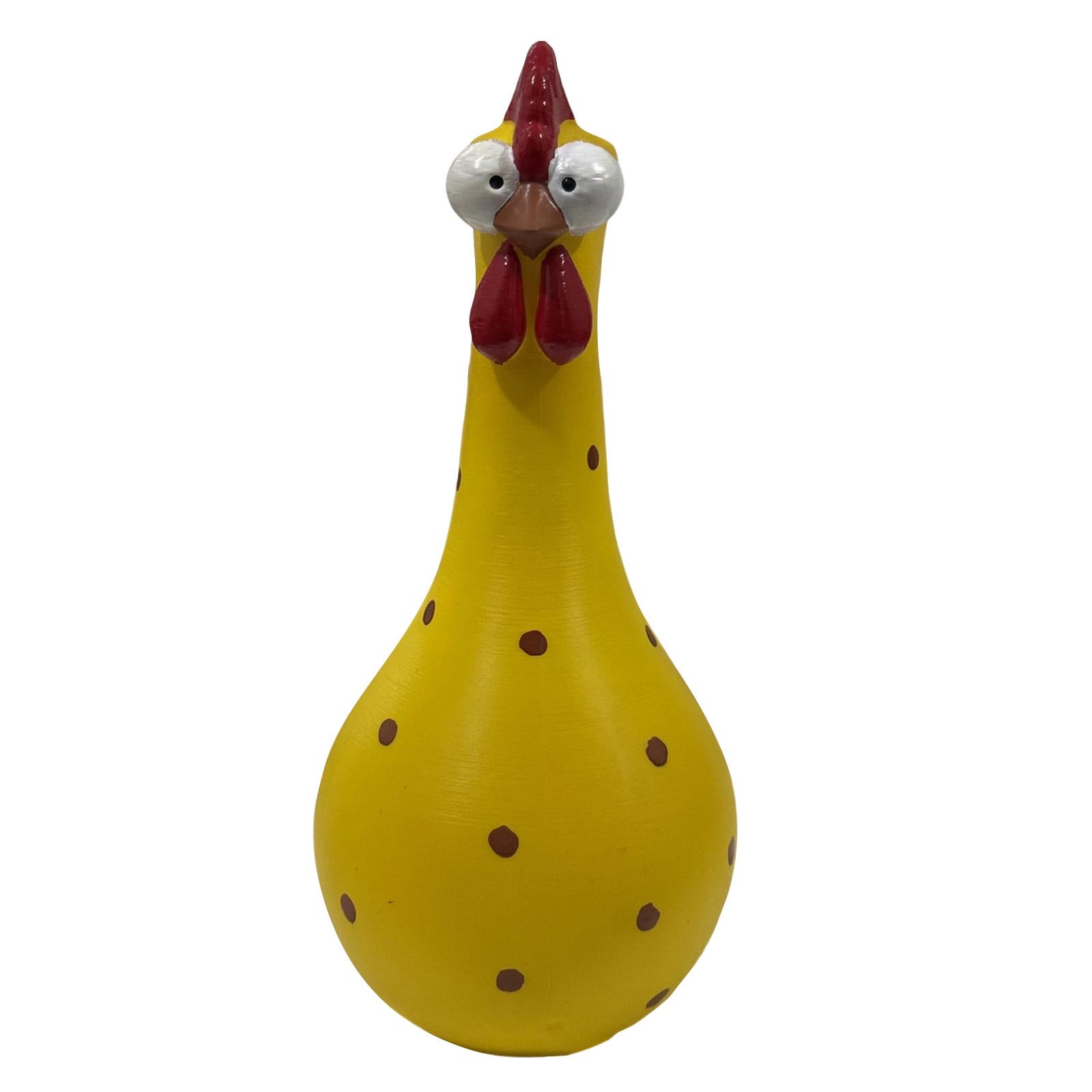 Resin Long Neck Chicken Figurine Decorative Vase with Polka Dot Pattern for Home Tabletop Ornament and Display Accent One Size жовтий
Resin Long Neck Chicken Figurine Decorative Vase with Polka Dot Pattern for Home Tabletop Ornament and Display Accent One Size жовтий