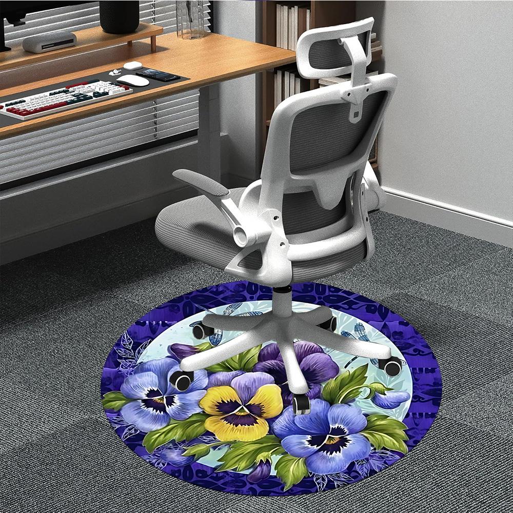 1pc Pansies, Dragonflies Chair Carpet for Office Non-Slip, Machine Washable Rug for Office, Room - Holiday Decor, Machine Made yy251016190 80cm by 80cm
1pc Pansies, Dragonflies Chair Carpet for Office Non-Slip, Machine Washable Rug for Office, Room - Holiday Decor, Machine Made yy251016190 80cm by 80cm