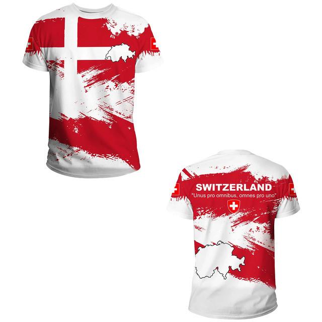 Swiss Flag Soccer Jersey T-shirts Summer Short Sleeved Casual Sports T Shirt Switzerland Football Clubs Fashion Clothes 2XL
Swiss Flag Soccer Jersey T-shirts Summer Short Sleeved Casual Sports T Shirt Switzerland Football Clubs Fashion Clothes 2XL