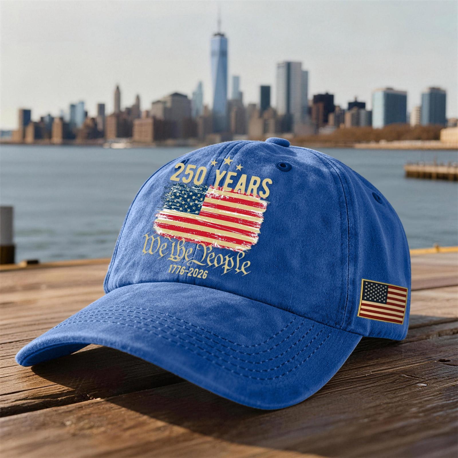 Adjustable Baseball Cap with Embroidered Flag and Anniversary Years We The People Lettering Casual Style Hat for Adults One Size
Adjustable Baseball Cap with Embroidered Flag and Anniversary Years We The People Lettering Casual Style Hat for Adults One Size