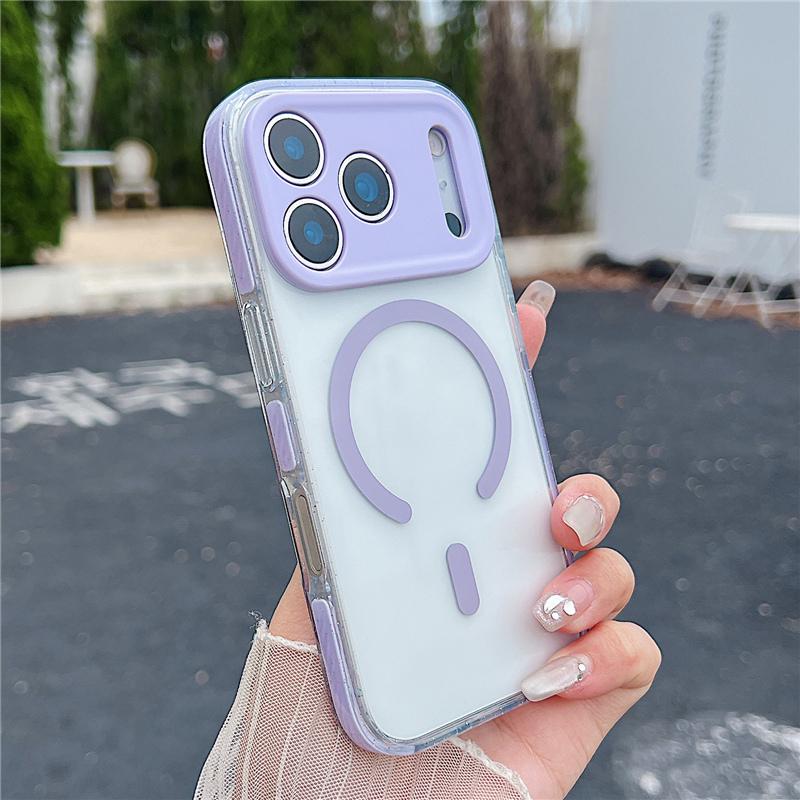 For iPhone 17 Air 17Pro 17Pro Max Touch Camera Button Shockproof Back Cover Candy Color Full Lens Protection Clear Magsafe Case For iPhone 17Air лавандовий
For iPhone 17 Air 17Pro 17Pro Max Touch Camera Button Shockproof Back Cover Candy Color Full Lens Protection Clear Magsafe Case For iPhone 17Air лавандовий