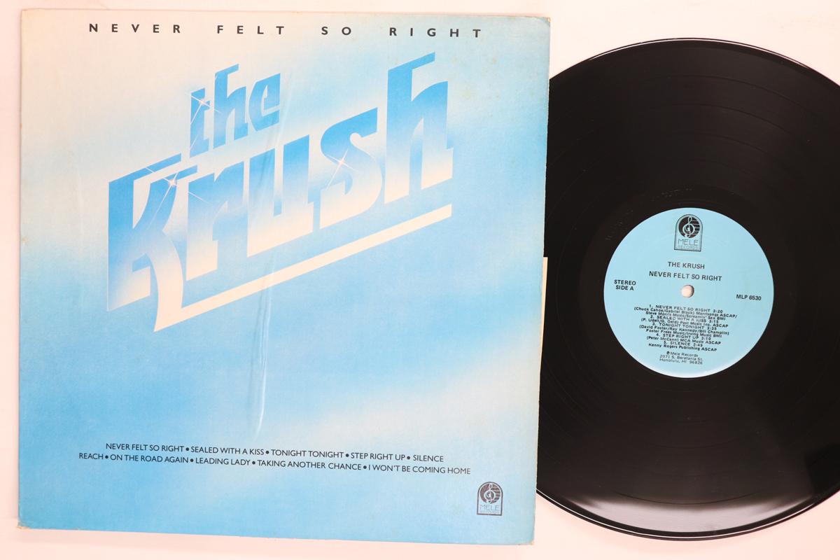 LP Record KRUSH Never Felt So Right MLP6530 MELE 1982 US SoulFunk Used
LP Record KRUSH Never Felt So Right MLP6530 MELE 1982 US SoulFunk Used