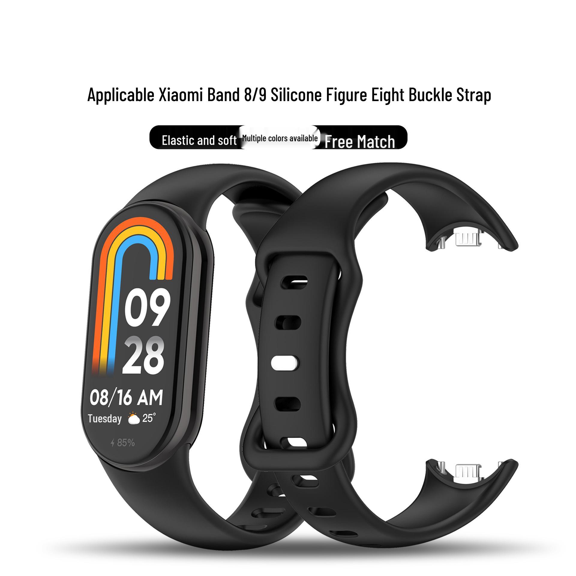 Xiaomi Mi Band 9 Silicone Strap with Metal Tail for Band 8/9 Figure-Eight Tail Strap for Mi Band 8/9
Xiaomi Mi Band 9 Silicone Strap with Metal Tail for Band 8/9 Figure-Eight Tail Strap for Mi Band 8/9