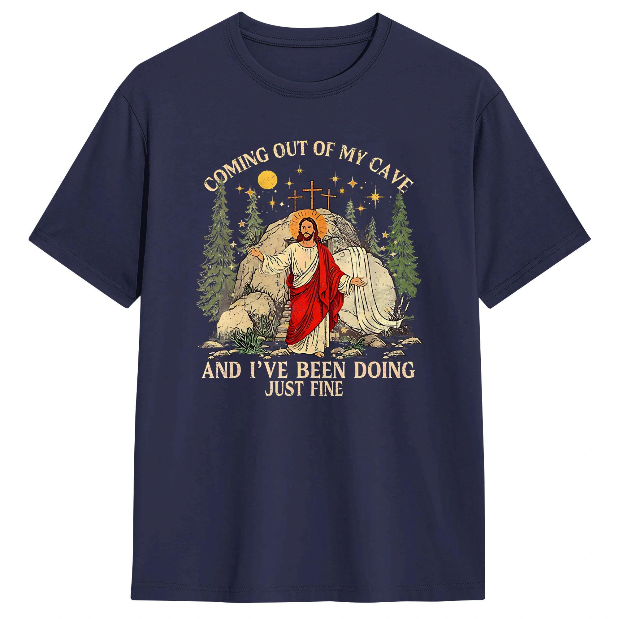 Coming Out of My Cave the Jesus Resurrection Easter TShirt Summer Fashion TShirts Cotton Comfortable Tees ShortSleeved 4XL
Coming Out of My Cave the Jesus Resurrection Easter TShirt Summer Fashion TShirts Cotton Comfortable Tees ShortSleeved 4XL