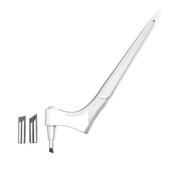 Ручка-резчик для поделок с эргономичной ручкой, вращающееся на 360 градусов лезвие, резак из нержавеющей стали белый
Ручка-резчик для поделок с эргономичной ручкой, вращающееся на 360 градусов лезвие, резак из нержавеющей стали белый