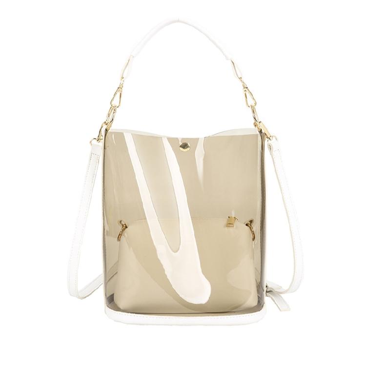 Elegant 2 in 1 Bag Clear Bucket Bag Jelly Bag Shoulder Bag Gift for Holidays білий
Elegant 2 in 1 Bag Clear Bucket Bag Jelly Bag Shoulder Bag Gift for Holidays білий