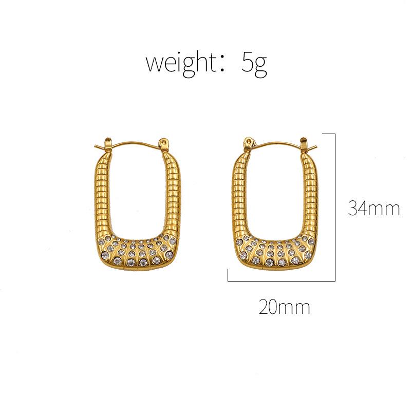 Popular Accessories Zircon U-Earrings Pearl Earrings Spot Earrings Girls золотий
Popular Accessories Zircon U-Earrings Pearl Earrings Spot Earrings Girls золотий