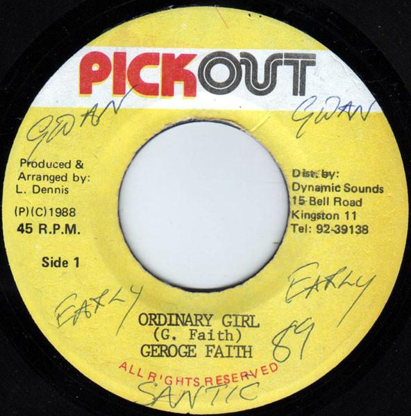 7-дюймовая пластинка GEORGE FAITH Ordinary Girl NONE Pickout 1988 Ямайка Регги Ска Даб Б/у
7-дюймовая пластинка GEORGE FAITH Ordinary Girl NONE Pickout 1988 Ямайка Регги Ска Даб Б/у
