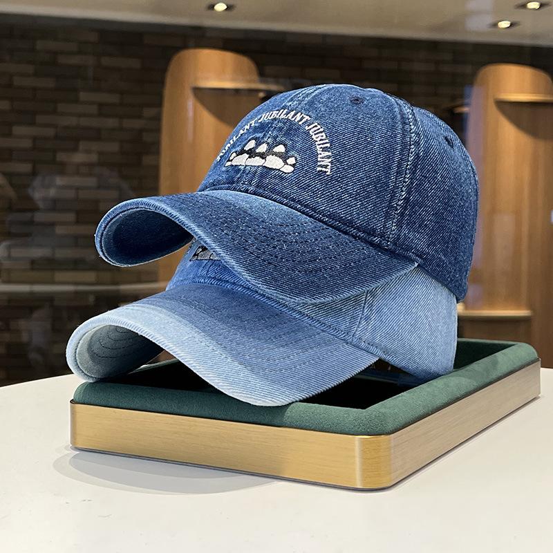 Washed denim embroidered bear pattern baseball hat spring and summer versatile face small wide brim cap (54-58Cm) Adjustable мити чорний колір
Washed denim embroidered bear pattern baseball hat spring and summer versatile face small wide brim cap (54-58Cm) Adjustable мити чорний колір