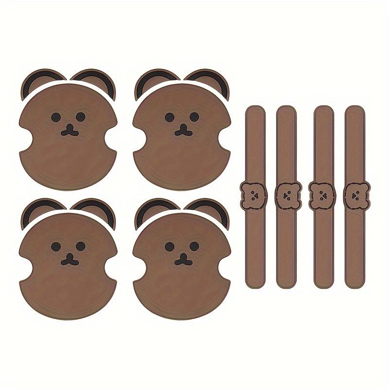 8pcs Cute Bear Silicone Car Door Handle Protector - Anti-Scratch & Collision Film, Brown Accents, Fits Various Models
8pcs Cute Bear Silicone Car Door Handle Protector - Anti-Scratch & Collision Film, Brown Accents, Fits Various Models