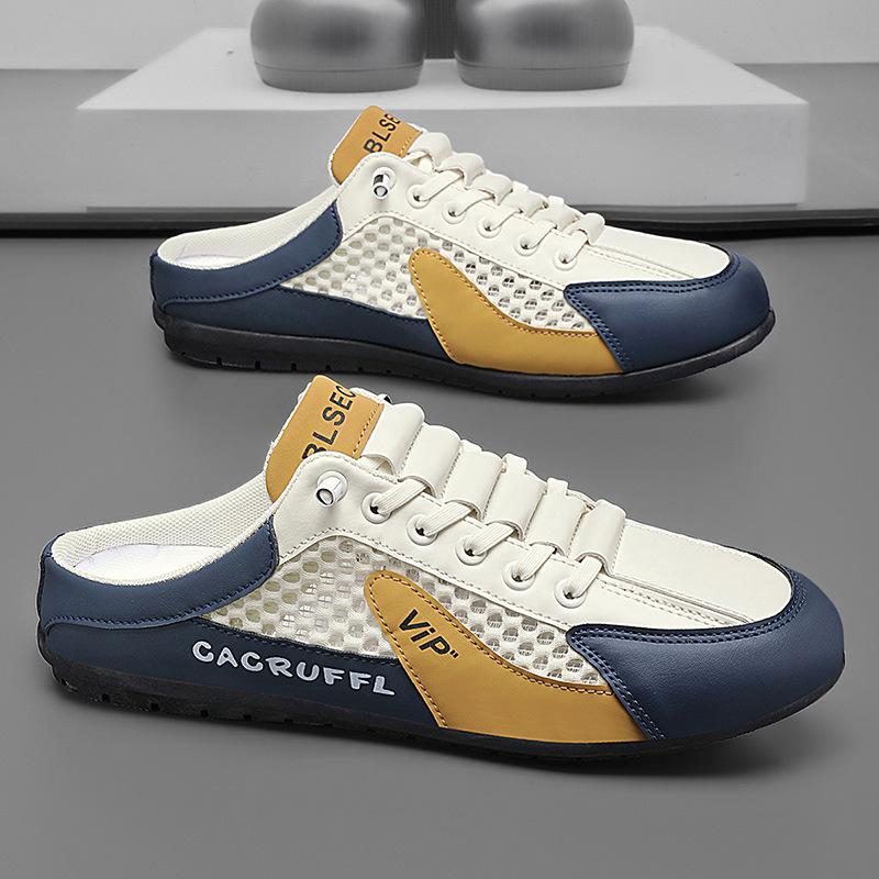 Мужские полуботинки Baotou 2025 года, новые сетчатые дышащие туфли с одной педалью, повседневные модные универсальные легкие сетчатые туфли 44 бежевый
Мужские полуботинки Baotou 2025 года, новые сетчатые дышащие туфли с одной педалью, повседневные модные универсальные легкие сетчатые туфли 44 бежевый