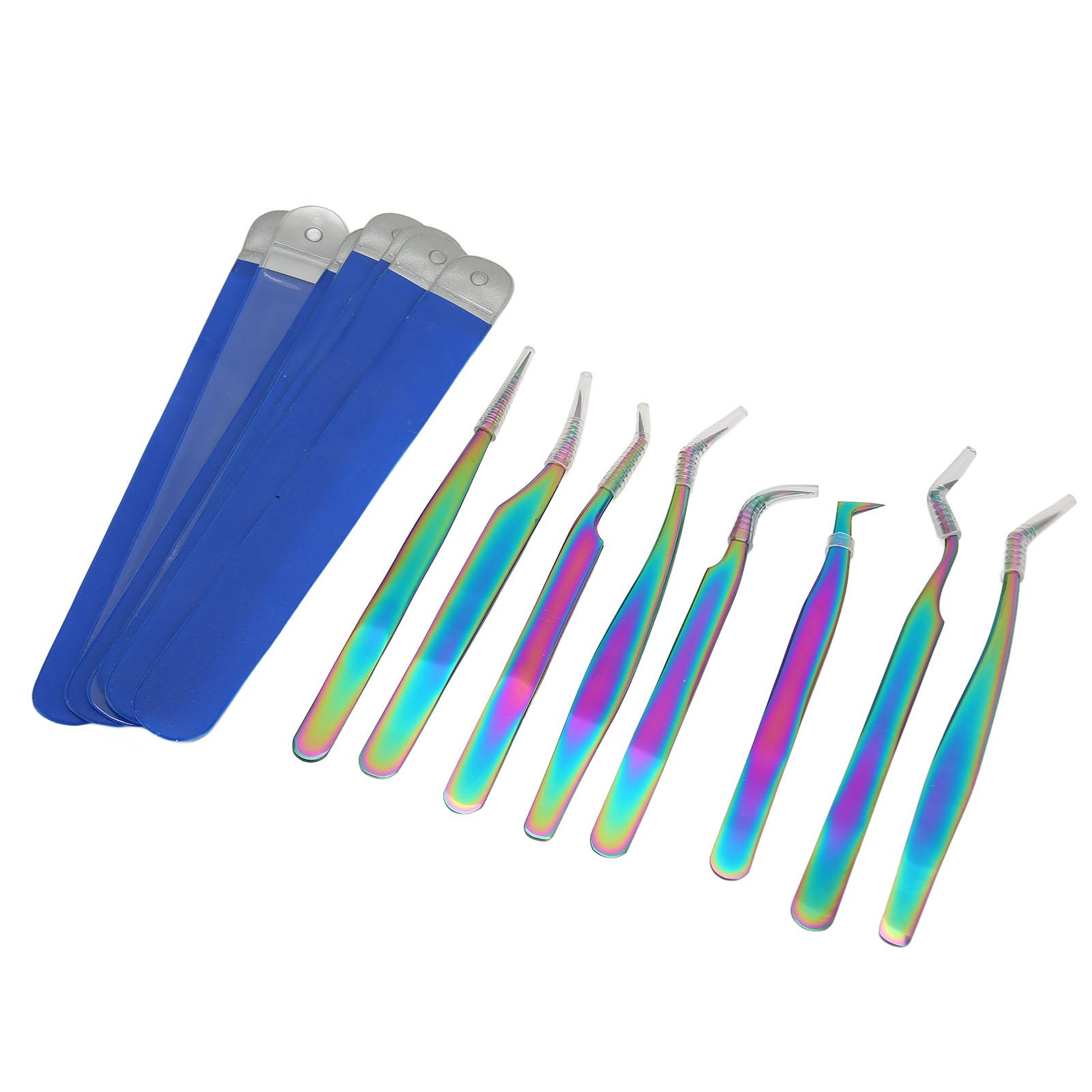 Набор из 8 пинцетов для наращивания ресниц из нержавеющей стали высокой твердости эргономичный дизайн для ресниц
Набор из 8 пинцетов для наращивания ресниц из нержавеющей стали высокой твердости эргономичный дизайн для ресниц