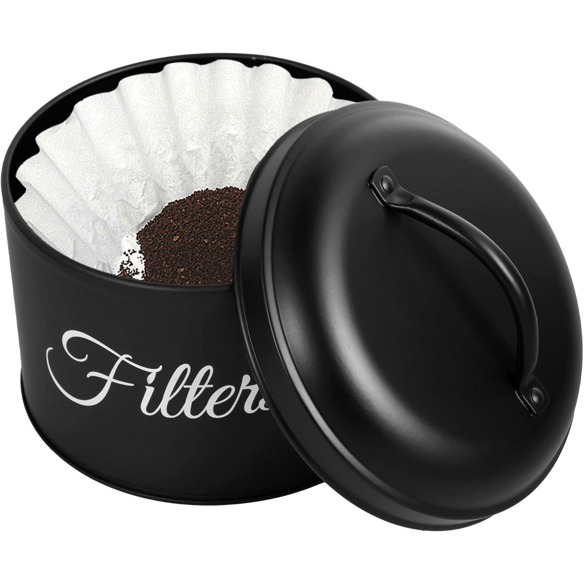 Coffee Filter Holder Stainless Steel Round Basket Coffee Filter Storage Container with Lid and Top Handle Vintage Coffee Filter чёрный
Coffee Filter Holder Stainless Steel Round Basket Coffee Filter Storage Container with Lid and Top Handle Vintage Coffee Filter чёрный